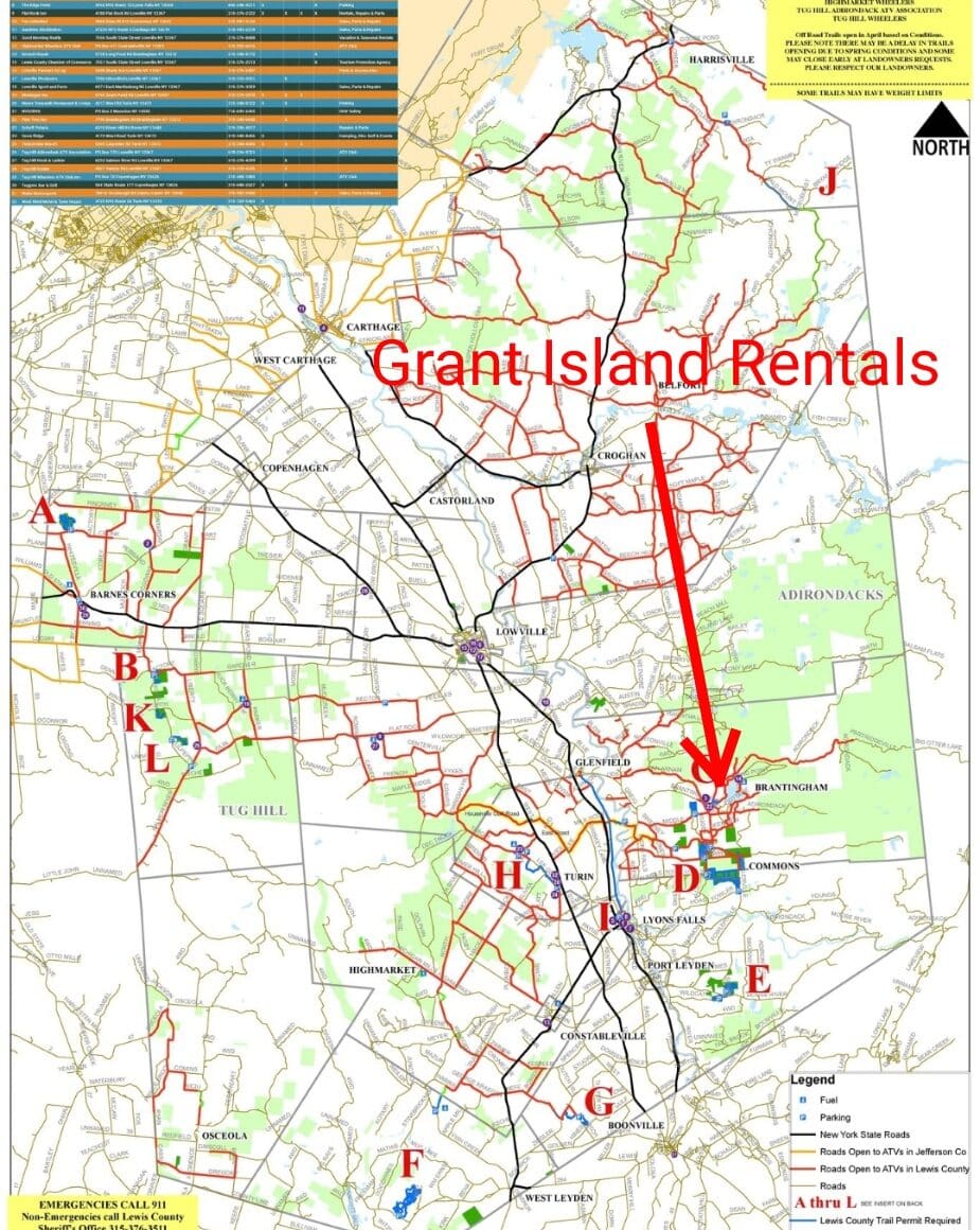 Lewis County ATV Trail Map 2023