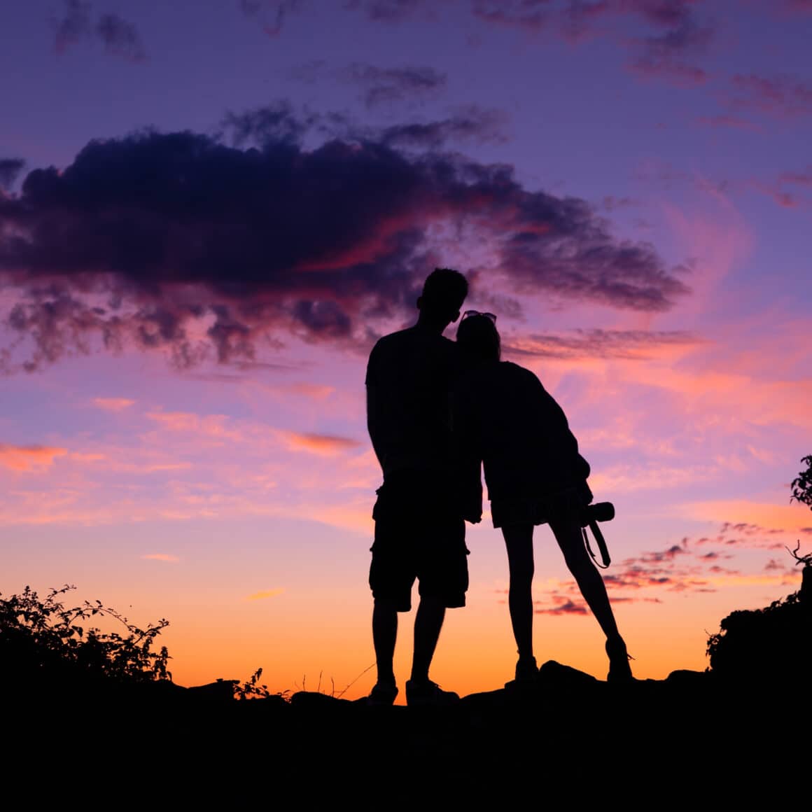 Escape to Grant Island - Best Romantic Getaway in Upstate NY, Adirondacks 72 Couple watching the sunset 1209560