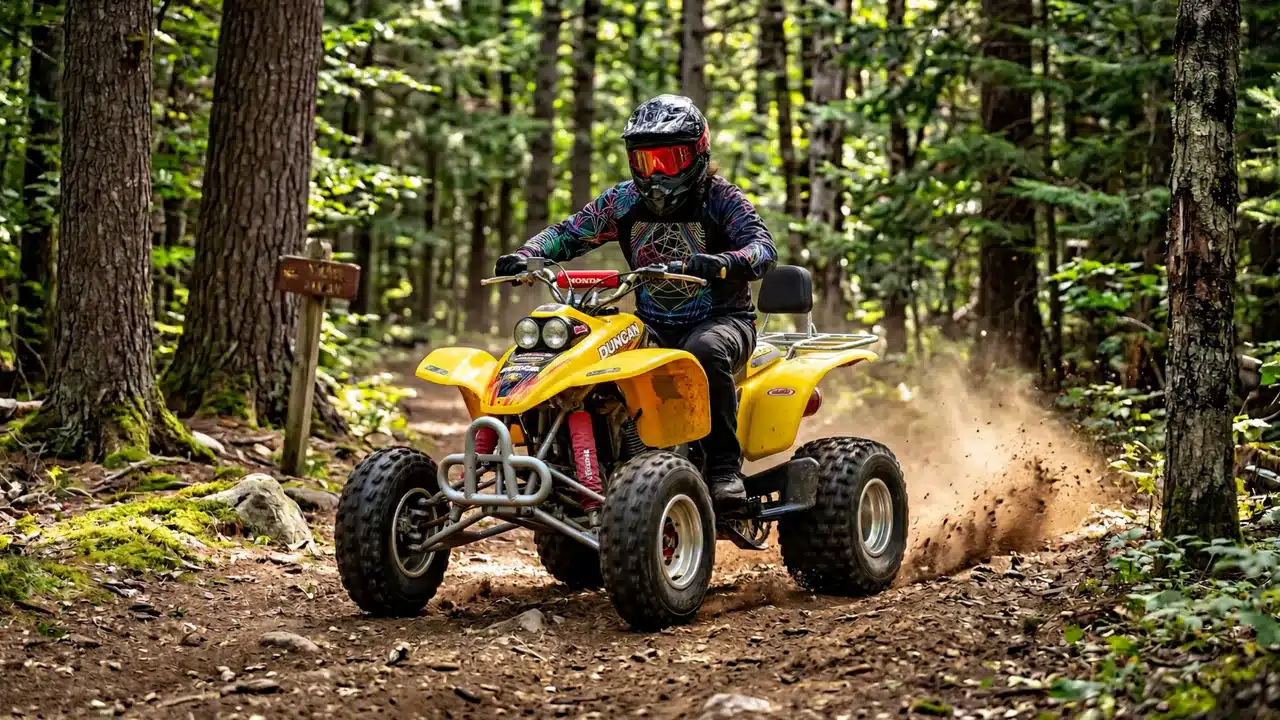Honda 400EX ATV trail rental from Grant Island near Brantingham Lake